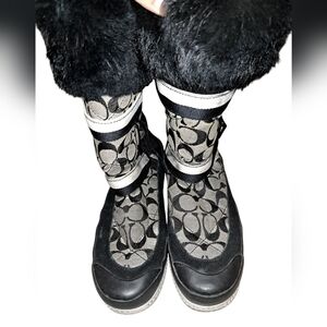 Coach Black Winter Boots
